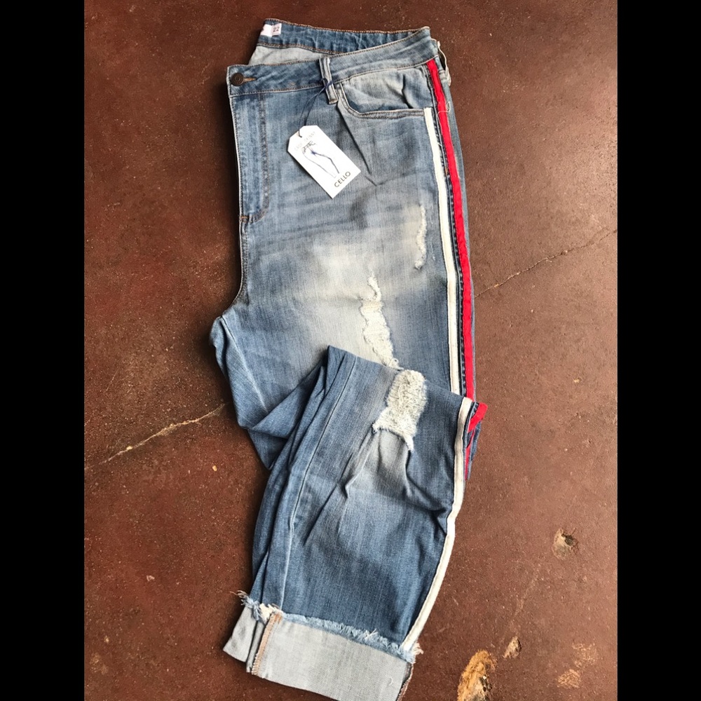 Cello Brand Racer stripe jeans😍